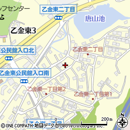福岡県大野城市乙金東1丁目17周辺の地図