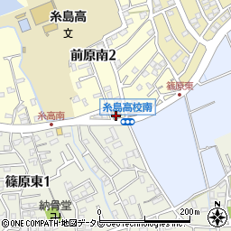 篠原一行政区自治会公民館周辺の地図