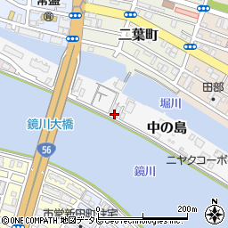 高知県高知市中の島周辺の地図