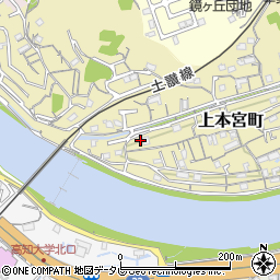 高知県高知市上本宮町189周辺の地図