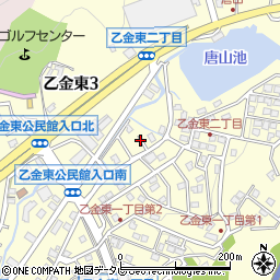 福岡県大野城市乙金東1丁目15周辺の地図