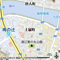 高知県高知市土居町周辺の地図
