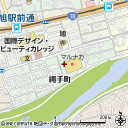 岡田クリーニングマルナカ旭店周辺の地図