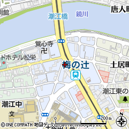 高知県高知市梅ノ辻周辺の地図