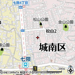 福岡修英館周辺の地図