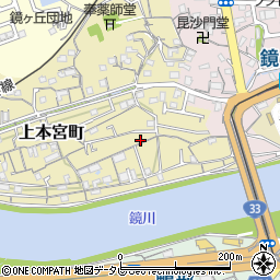 高知県高知市上本宮町224周辺の地図