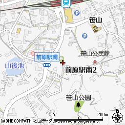 福岡県糸島市前原駅南周辺の地図