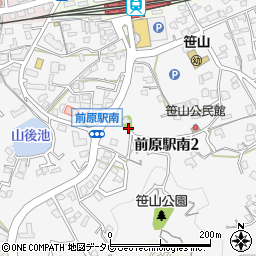 福岡県糸島市前原駅南周辺の地図