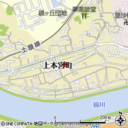 高知県高知市上本宮町230周辺の地図