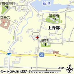 大分県豊後高田市上野部周辺の地図