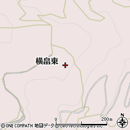 高知県高岡郡越知町横畠東周辺の地図