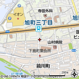 高知県高知市旭町3丁目401周辺の地図