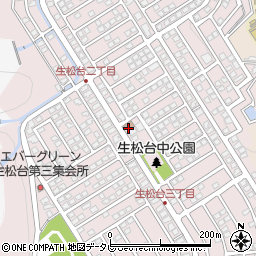 福岡生松台郵便局 ＡＴＭ周辺の地図