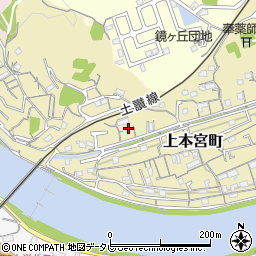 高知県高知市上本宮町114周辺の地図