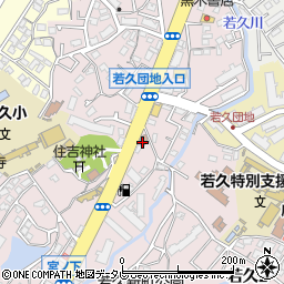 福岡若久郵便局 ＡＴＭ周辺の地図