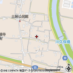 高知県香南市野市町土居周辺の地図