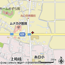 糸口郵便局周辺の地図