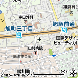 高知県高知市旭町3丁目6周辺の地図