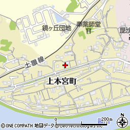 高知県高知市上本宮町90周辺の地図