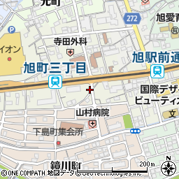 高知県高知市旭町3丁目18周辺の地図