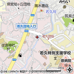 西日本シティ銀行若久 ＡＴＭ周辺の地図