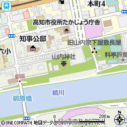 山内神社周辺の地図