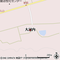 福岡県豊前市大河内周辺の地図