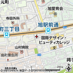 高知県高知市旭町2丁目38周辺の地図