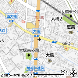 福岡県福岡市南区大橋周辺の地図