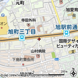 高知県高知市旭町3丁目19周辺の地図