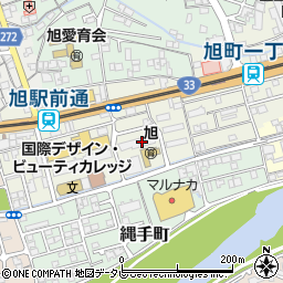 高知県高知市旭町2丁目8周辺の地図