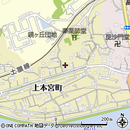 高知県高知市上本宮町72周辺の地図