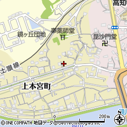 高知県高知市上本宮町64周辺の地図