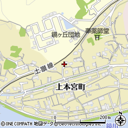 高知県高知市上本宮町101周辺の地図