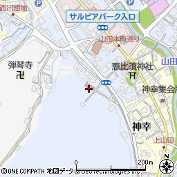 上山田公会堂周辺の地図