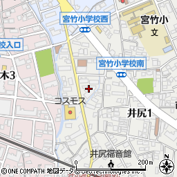 筑紫鍼灸院周辺の地図