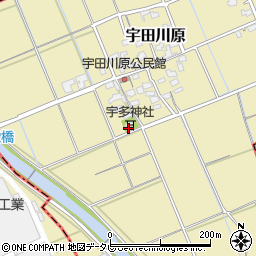 宇多神社周辺の地図
