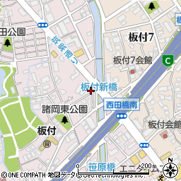 ドミノピザ　板付筑紫通り店周辺の地図