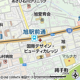 高知県高知市旭町2丁目33周辺の地図