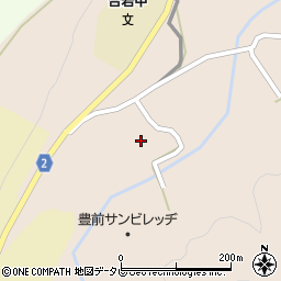 福岡県豊前市下川底123周辺の地図