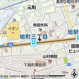 高知県高知市旭町3丁目108周辺の地図