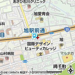 高知県高知市旭町2丁目34周辺の地図