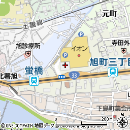 高知県高知市旭町3丁目52周辺の地図