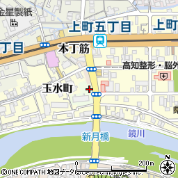 高知県高知市通町124周辺の地図