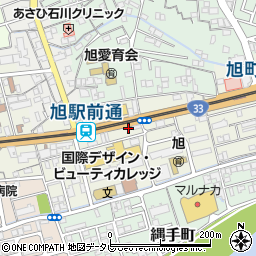 高知県高知市旭町2丁目26周辺の地図