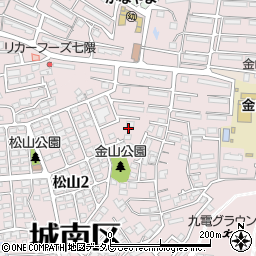 福岡県福岡市城南区金山団地28周辺の地図