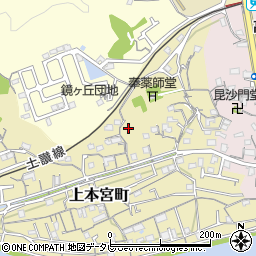 高知県高知市上本宮町44周辺の地図