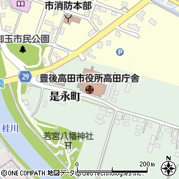 豊後高田市役所周辺の地図