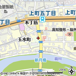 高知県高知市通町123周辺の地図