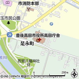豊後高田市役所　市民課周辺の地図